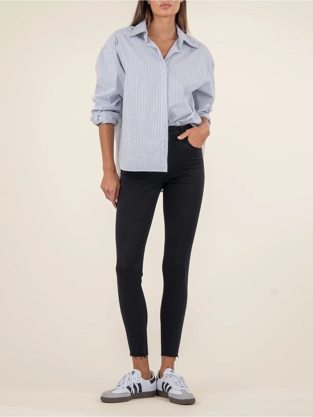 KUT FROM THE CLOTH (2) Donna High Rise Ankle Skinny Black High Stretch NWT